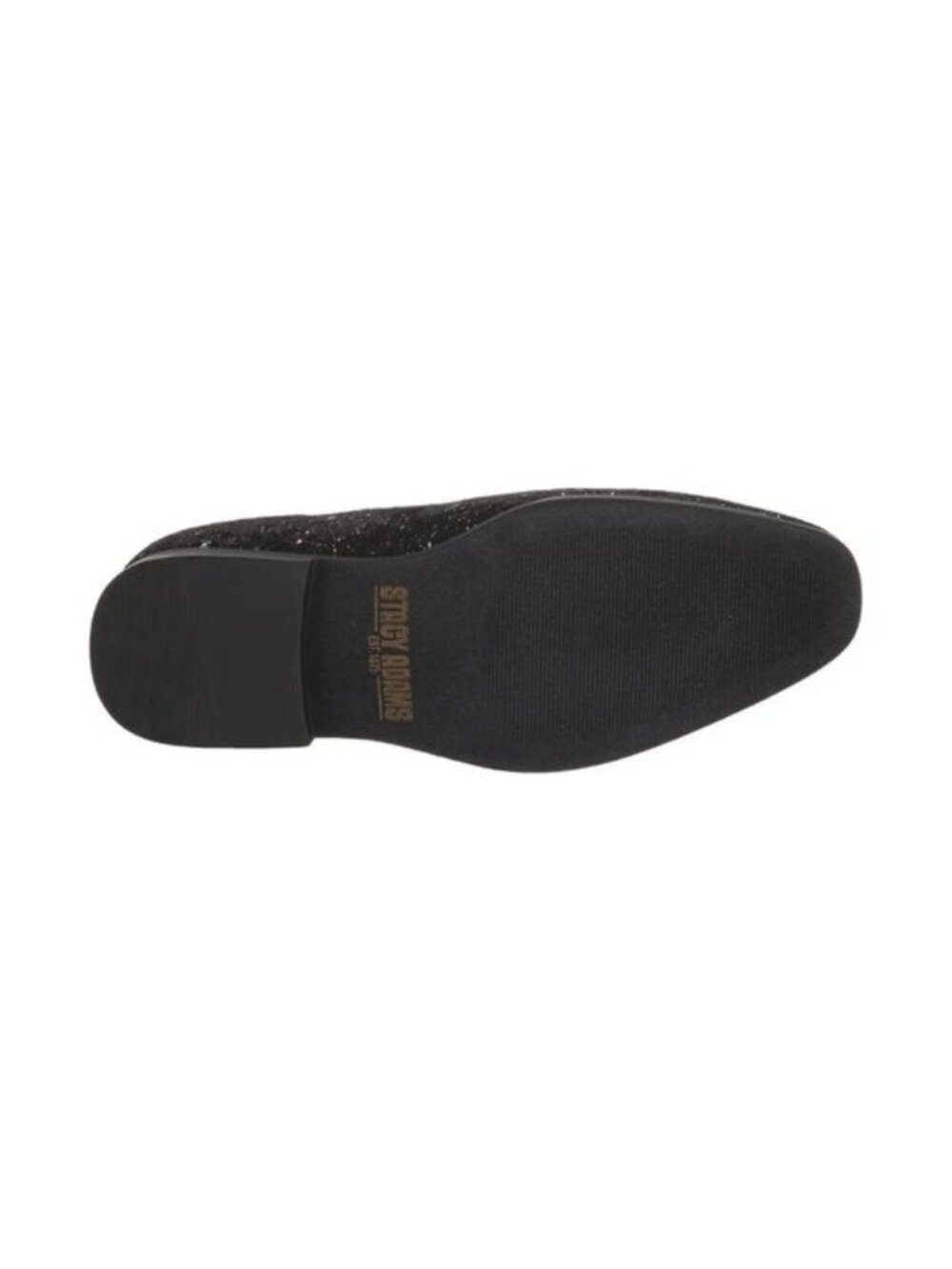 New Stacy Adams Stellar Black Glitter Slip-On Loafers Men’s - Picture 4 of 8